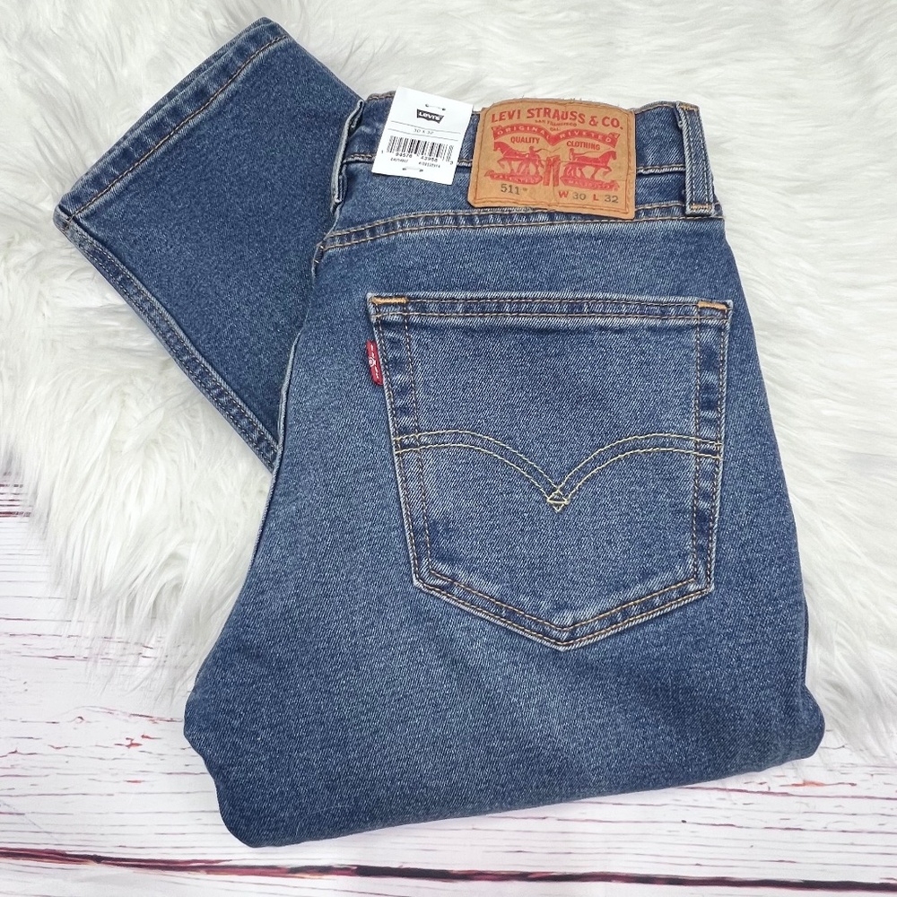 👖NWT🤩 |•LEVI'S•| 511 Slim All Seasons Tech Jeans Size 30x32👖